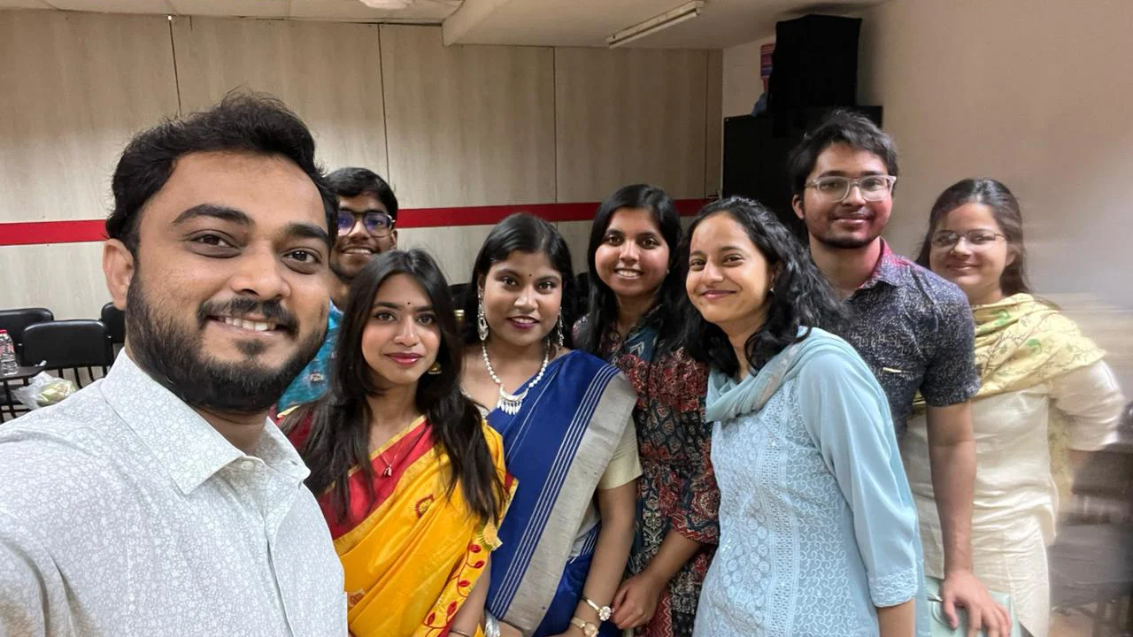 Team group selfie